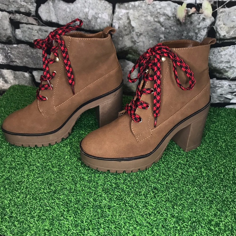 Brown Platform Booties - image 2